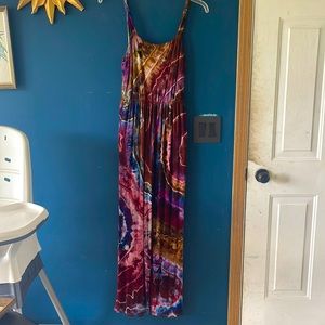 Free people Tie  dye pocket jumpsuit